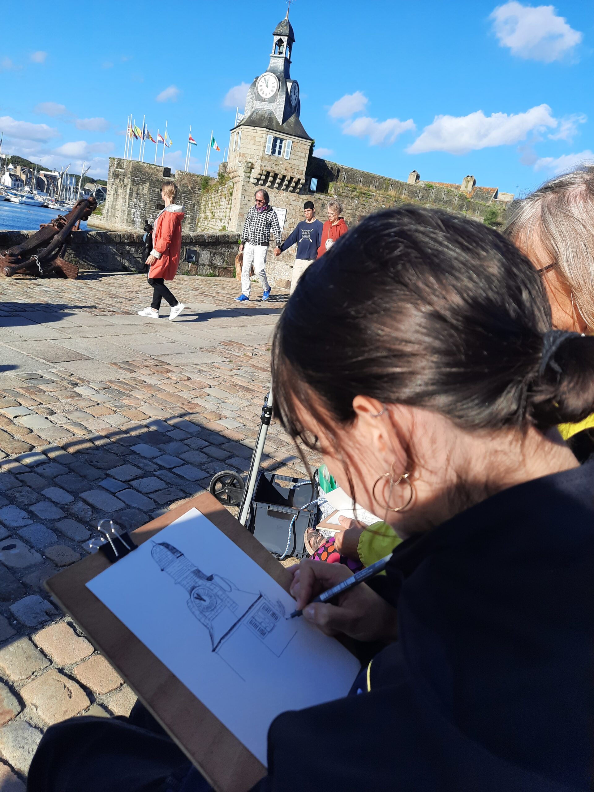 pascale-bodin-carnettiste-finistere-patrimoine-concarneau-ville-close