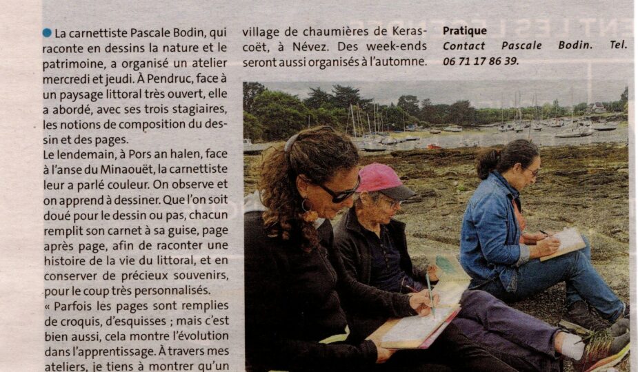 2025_08_22_letelegramme_animation_CdV_Pouldohan-pascale-bodin-carnettiste